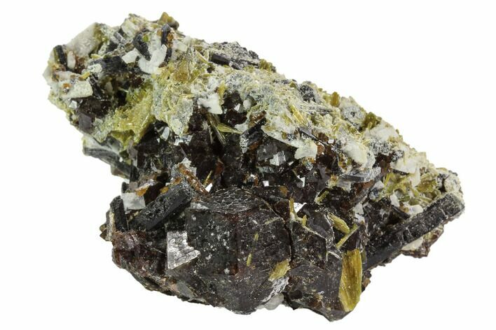 Garnet Cluster with Mica, Feldspar and Epidote- Pakistan #100426